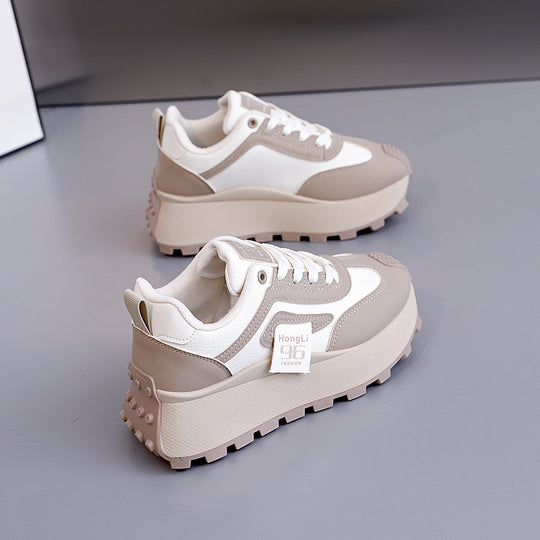 Damen Trendige Chunky Sneakers mit erhöhter Profilsohle EB