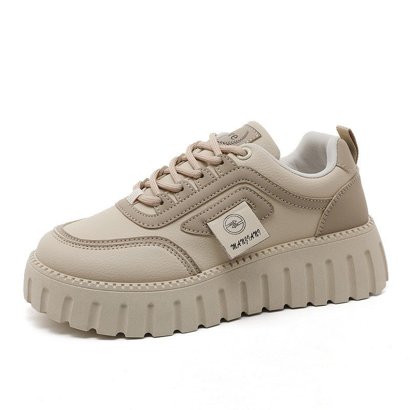 Damen modische Chunky Sneakers mit gepolstertem Futter und rutschfester Laufsohle EB