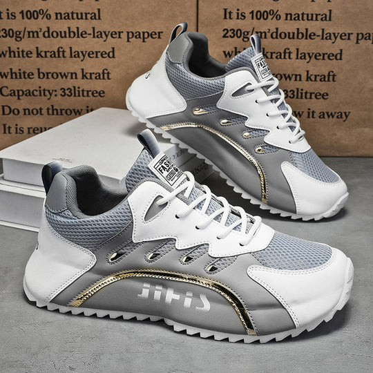 Damen Sportliche Sneakers mit atmungsaktiver Mesh-Oberfläche und gepolsterter Sohle EB
