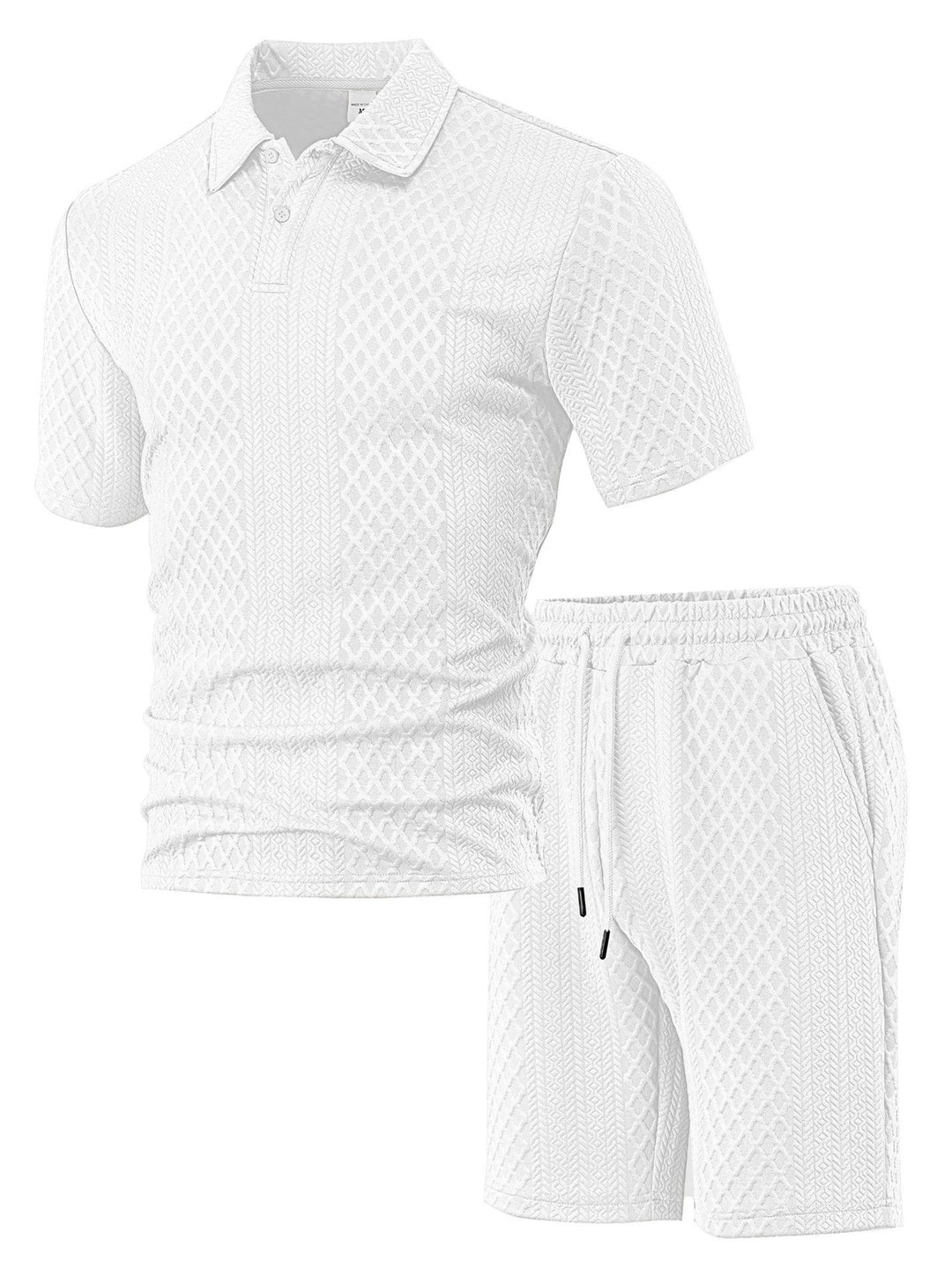 Damen lässiges Polo-Set mit Shorts EB