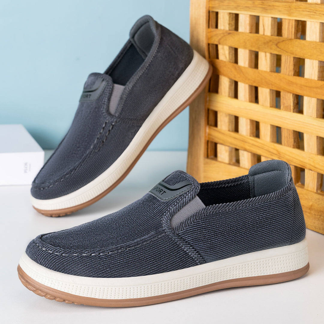 Damen Bequeme Slip-On Sport-Schuhe aus elastischem Gewebe EB