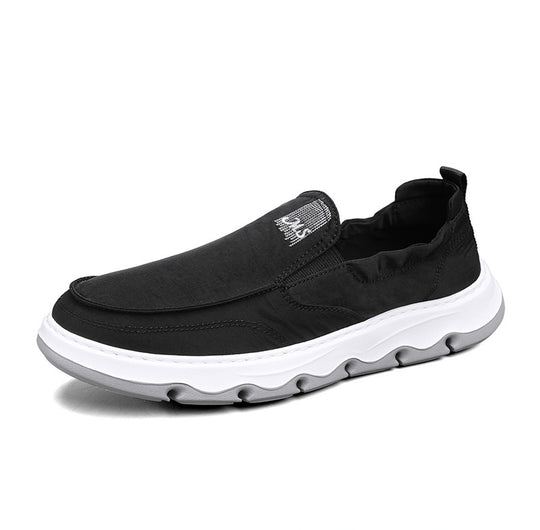 Herren eleganter Slipper-Sneaker mit elastischem Einstieg und stoßdämpfender Wellensohle EB