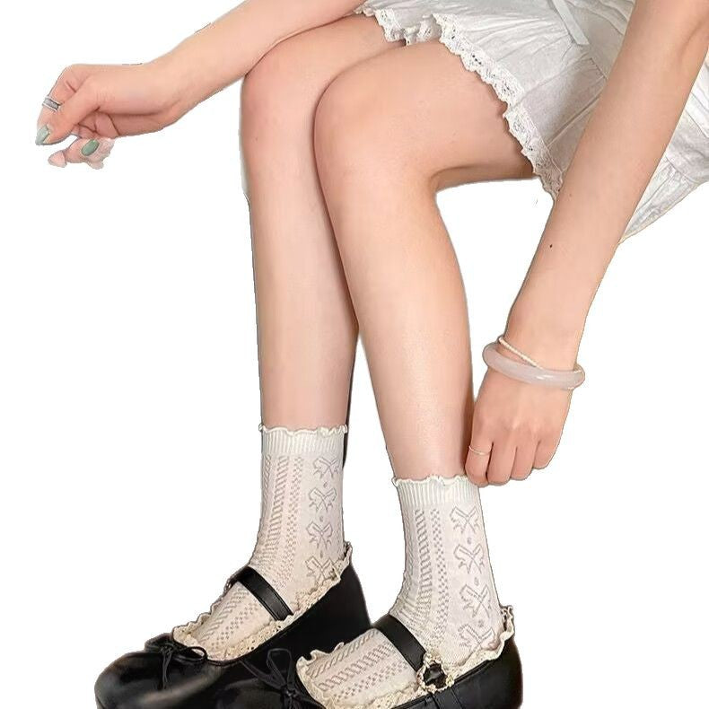 Damen Ballerinas mit verspielten Details und edler Schnürung EB