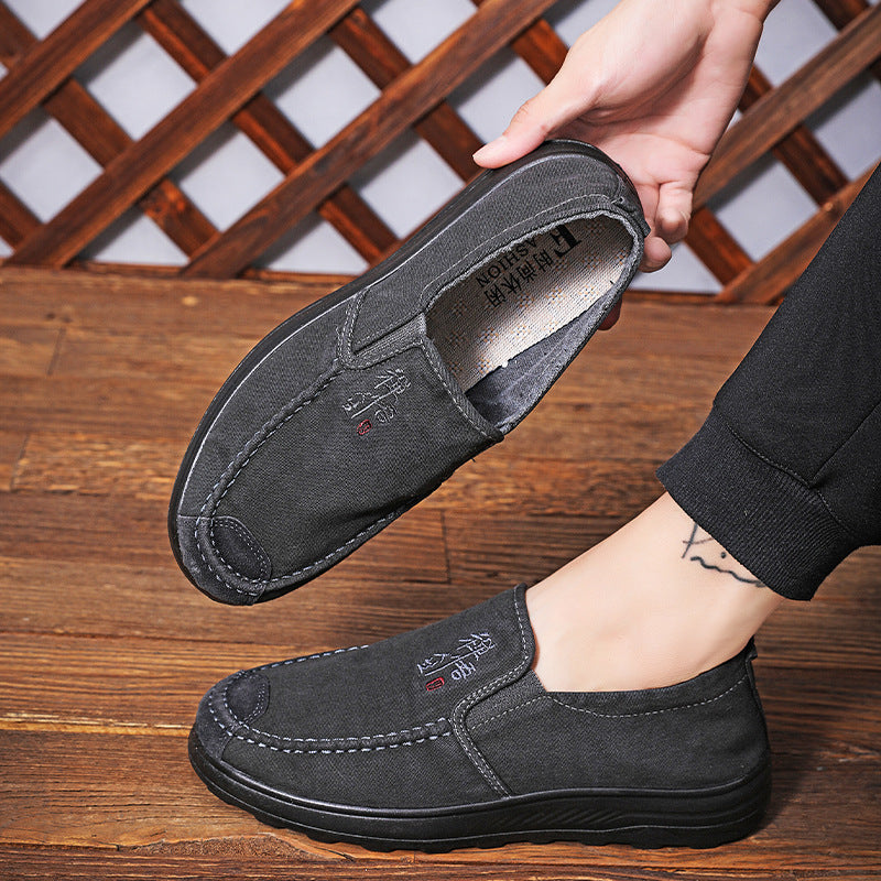 Herren Komfortable Slipper aus hochwertigem Wildleder EB