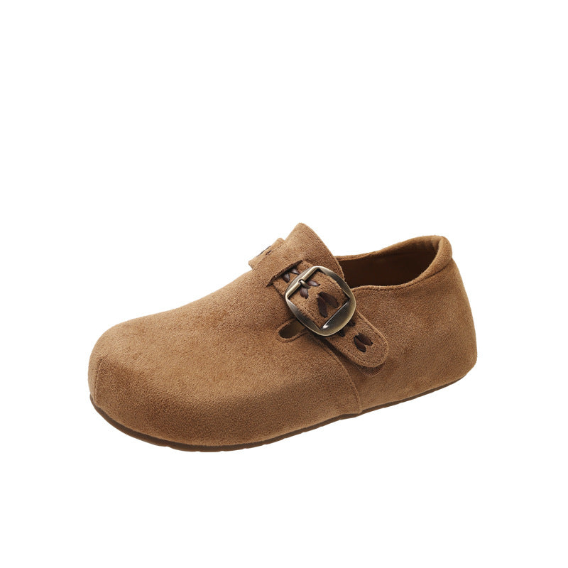 Damen Clogs mit komfortablem Kunstleder-Obermaterial und modischer Schnalle EB