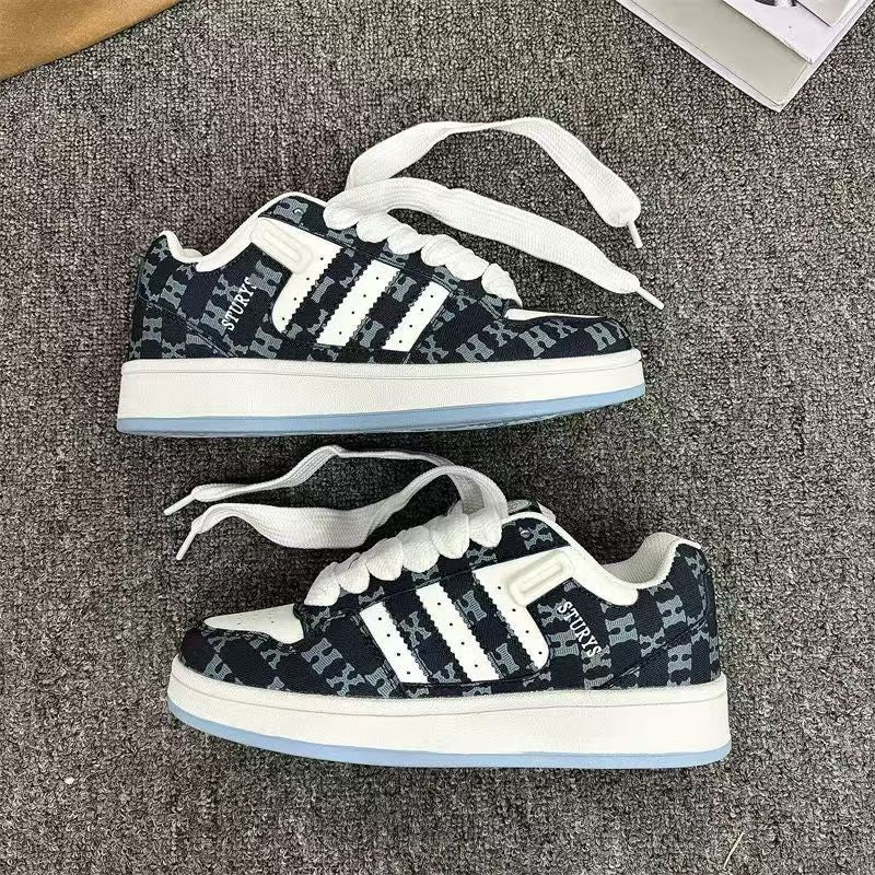Damen Sportliche Sneakers im modernen Patchwork-Design EB