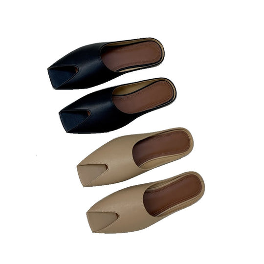 Damen Offene Mules mit elegantem Schnitt EB