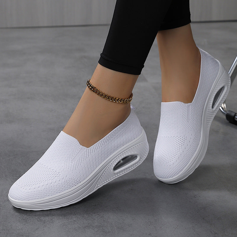 Damen Bequeme und luftige Sneakers mit Stoßdämpfung EB