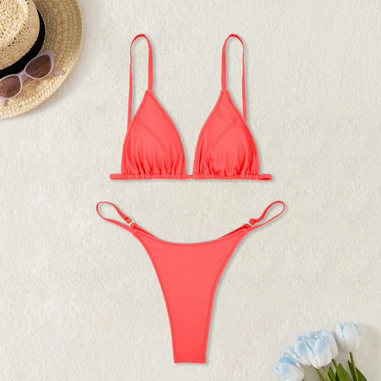 Damen Triangel-Bikini mit verstellbaren Trägern EB