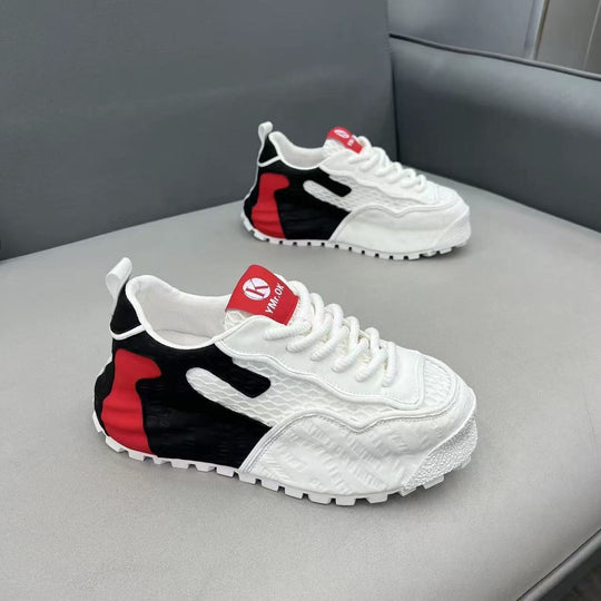 Damen Sportliche Sneakers mit atmungsaktiven Einsätzen und robustem Profil EB