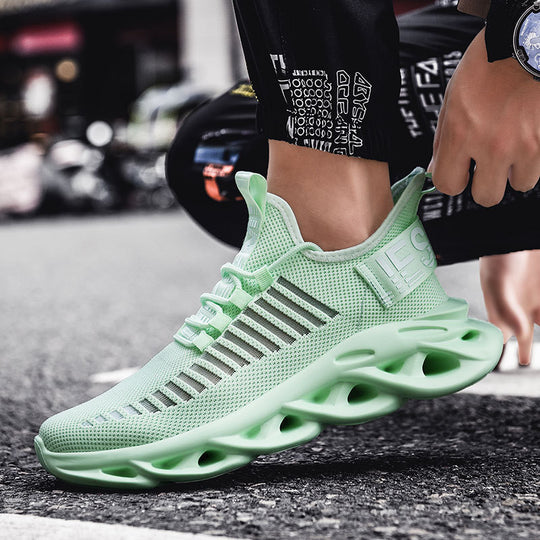 Damen Sportliche Leichtgewicht-Sneaker mit atmungsaktiver Strickoberfläche EB