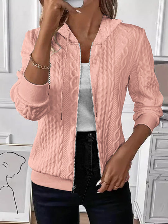 Damen Strickjacke mit Kapuze EB