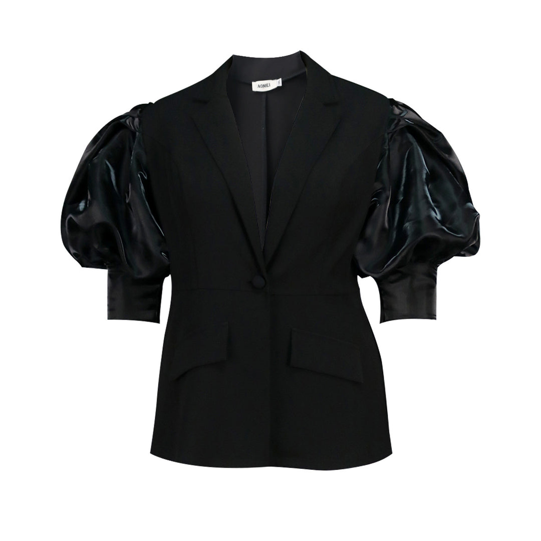 Damen Blazer mit voluminösen Puffärmeln EB