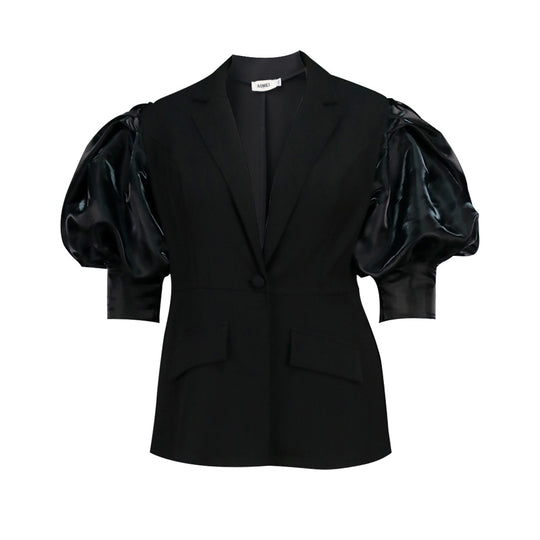 Damen Blazer mit voluminösen Puffärmeln EB