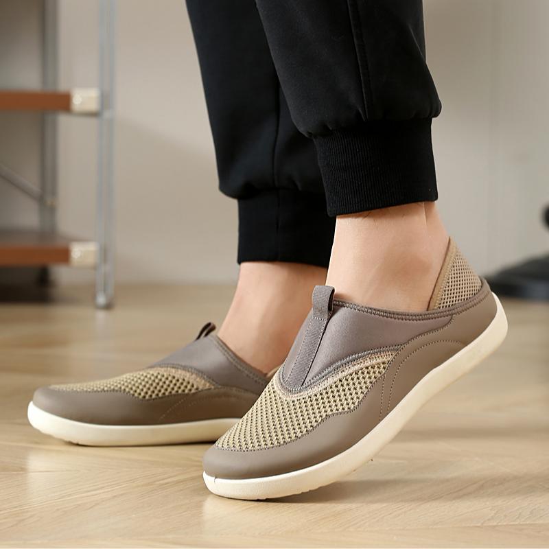 Damen Leichte und luftige Slip-On Freizeitschuhe mit atmungsaktiver Oberfläche EB