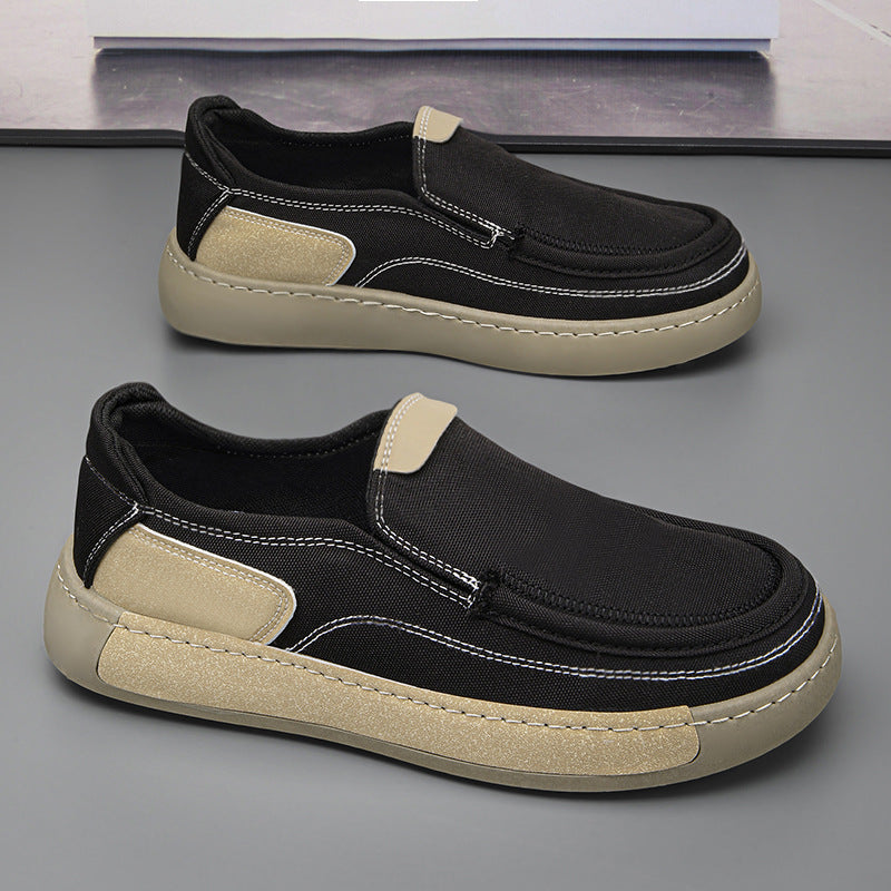 Damen Modische Slip-On Sneakers mit elastischem Gewebe EB