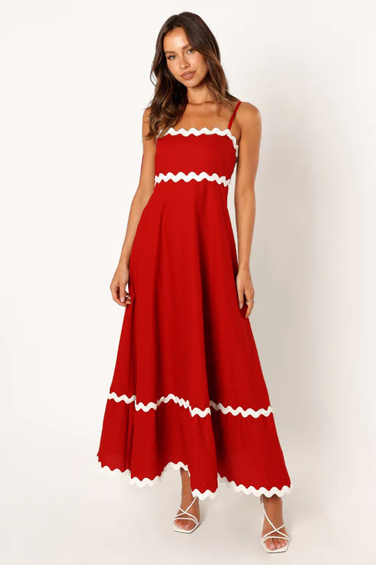 EB | Einfarbiges Spitzen-Hosenträger-Röhrentop-Kleid
