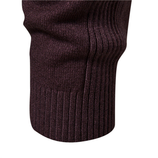 Herren stilvoller Rollkragenpullover aus weicher Merinowolle EB