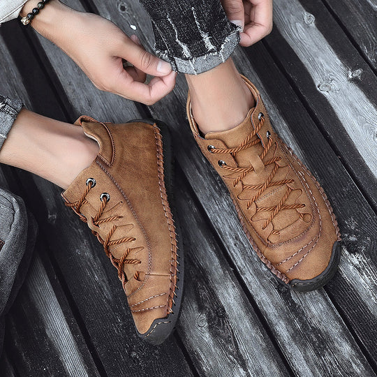 Herren Hochwertige und flexible Schnürboots mit rutschfester Sohle EB