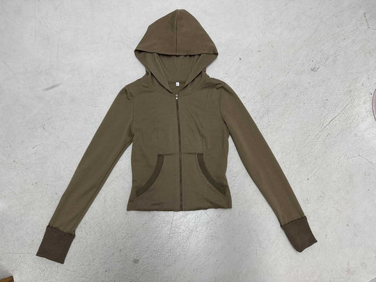 Damen nan Stretch-Flared-Hose mit hoher Taille, aufgesetzten Taschen und seitlichen Einsatzbahnen EB