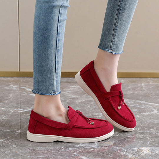 Damen Mokassins mit elegantem Schnürdesign und komfortabler Sohle EB