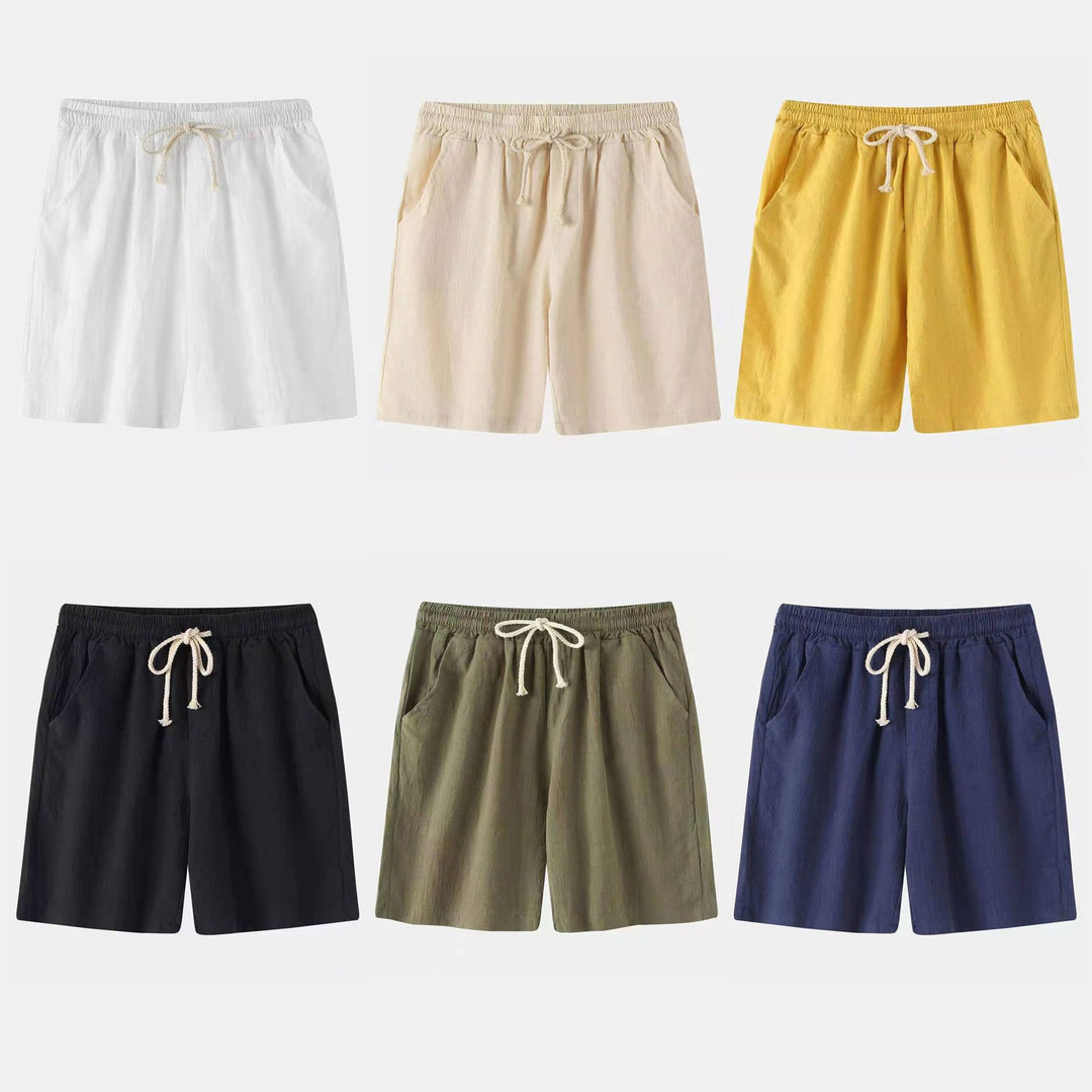 Herren Bermuda-Shorts mit elastischem Bund und seitlichen Taschen EB