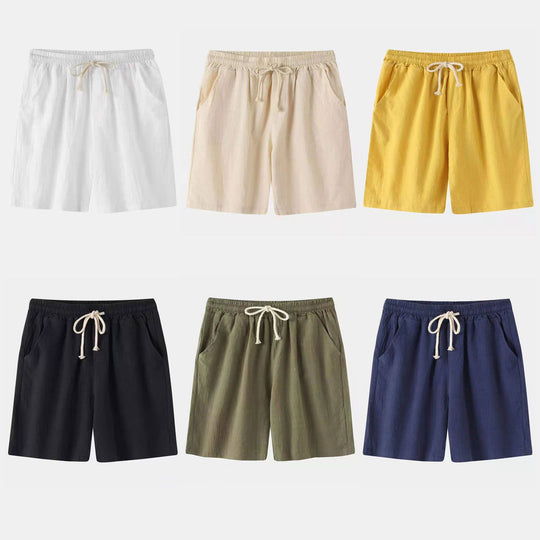 Herren Bermuda-Shorts mit elastischem Bund und seitlichen Taschen EB