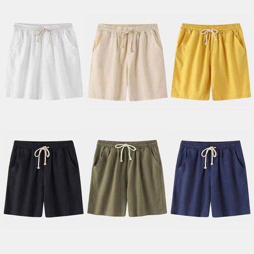 Herren Bermuda-Shorts mit elastischem Bund und seitlichen Taschen EB