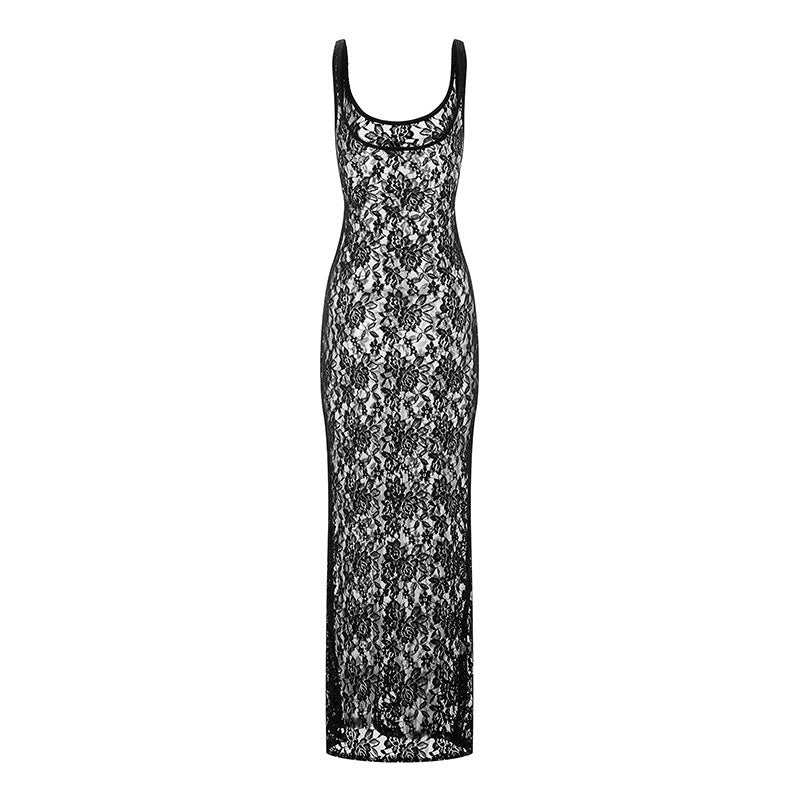 Damen Spitzenkleid im attraktiven Schnitt EB