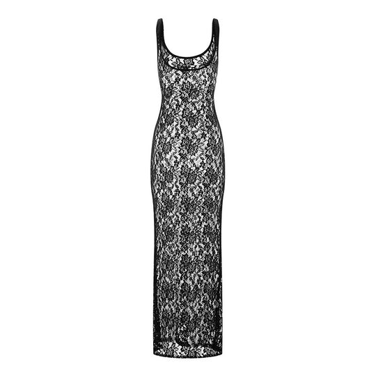Damen Spitzenkleid im attraktiven Schnitt EB