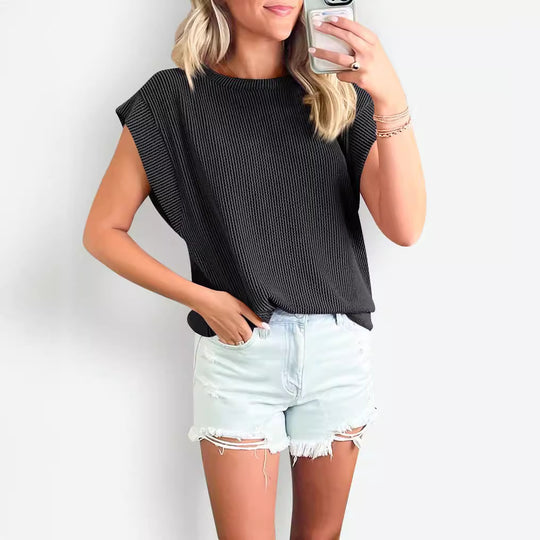 Damen lässiges Kurzarm-Shirt EB