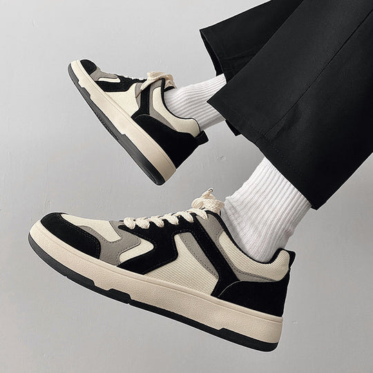 Damen Sportliche Sneakers mit atmungsaktiven Einsätzen und stabiler Sohle EB