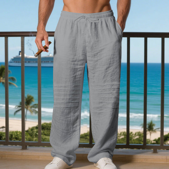 Herren entspannte Strandhose im lässigen Stil mit praktischen Taschen EB