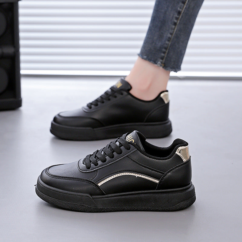 Damen Sportliche Sneakers mit elegantem Metallic-Akzent und bequemer Dämpfung EB