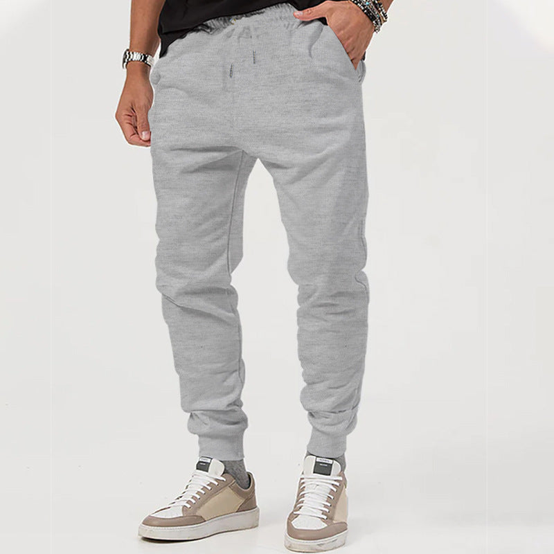 Herren Sportliche Jogginghose mit verstellbarem Kordelzug und elastischen Bündchen EB