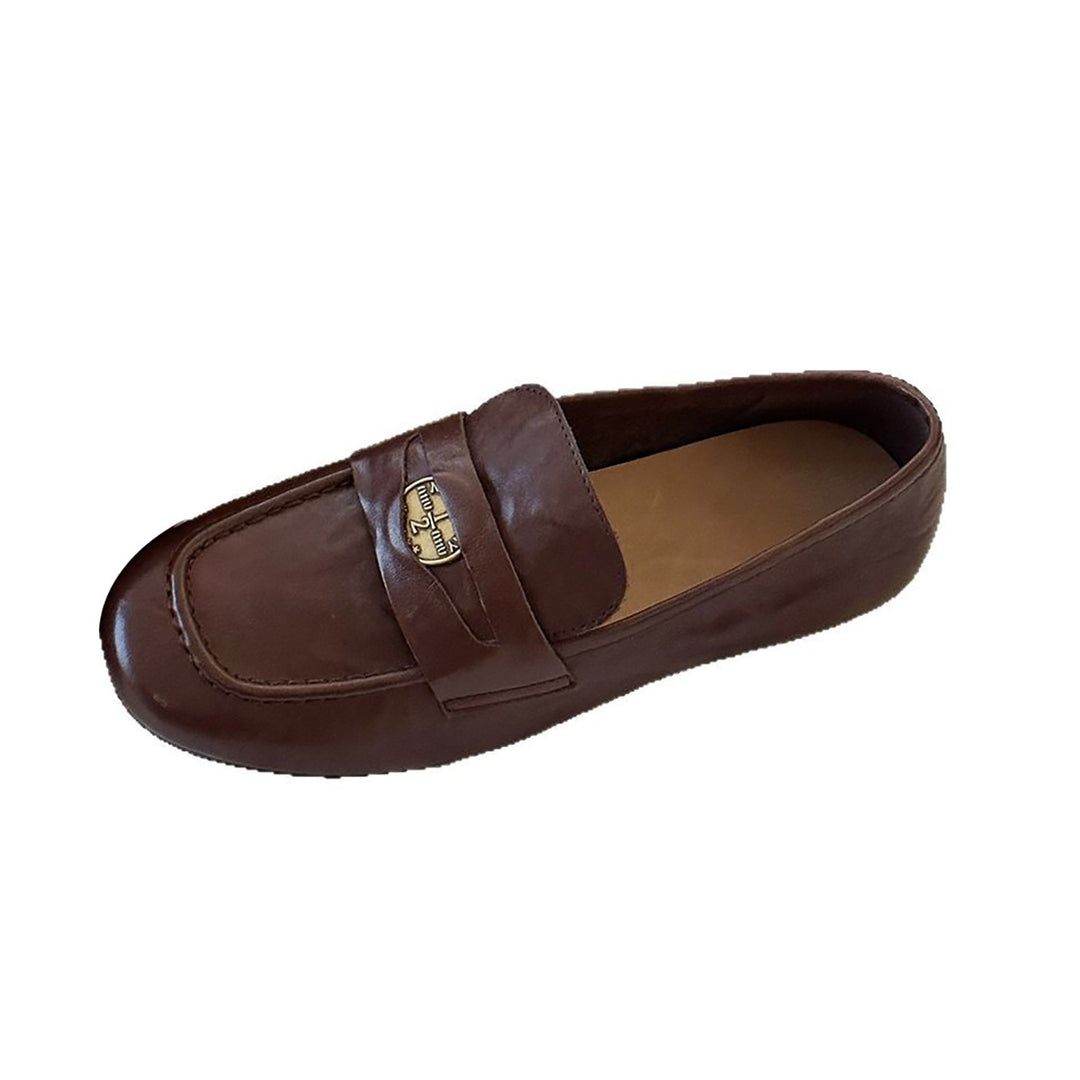 Damen Elegante Mokassins mit modischem Riemen und komfortabler Innensohle EB