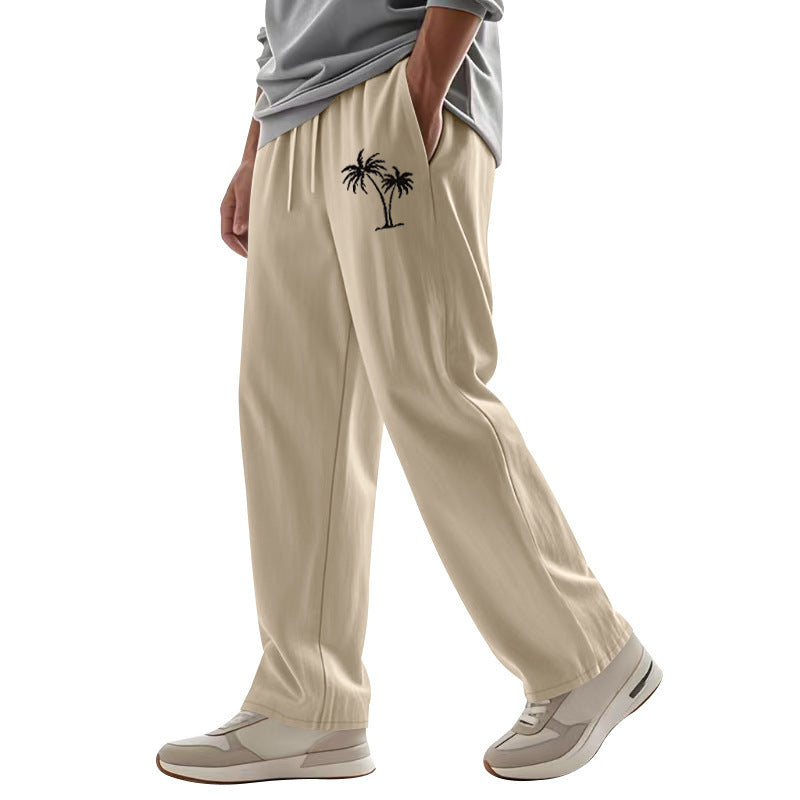 Herren Legere Freizeithose mit seitlichem Logodruck EB