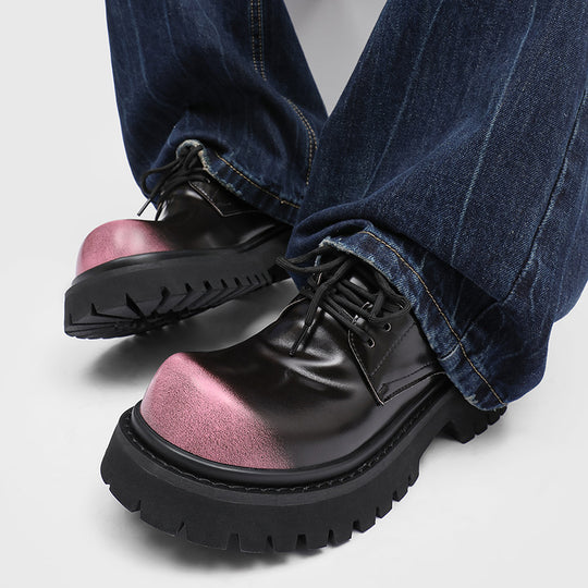 Damen Stabile und modische Schnürschuhe mit robustem Profil EB