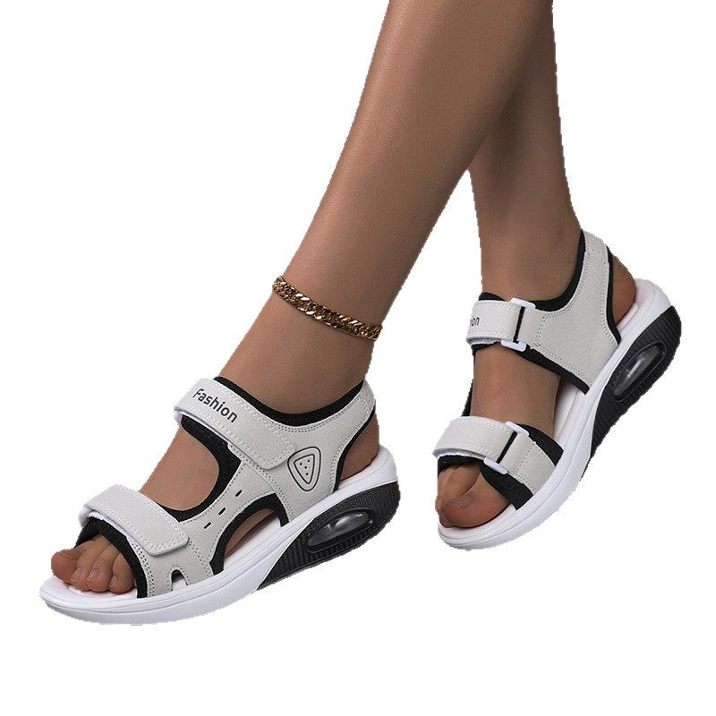 Damen Sportliche Sandalen mit ergonomischer Unterstützung und verstellbarem Klettverschluss EB