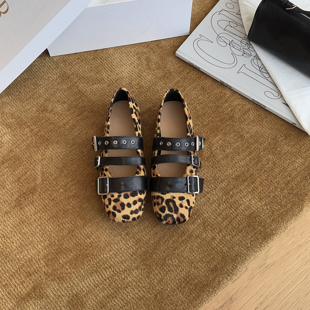 Damen Elegante Mary Jane Schuhe mit modischem Schnallen-Design und komfortabler Sohle EB