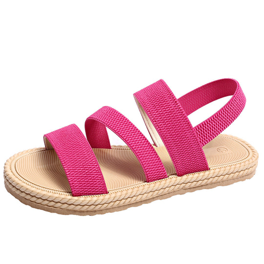 Damen Freizeitsandalen mit verstellbaren Riemen und rutschfester Sohle EB