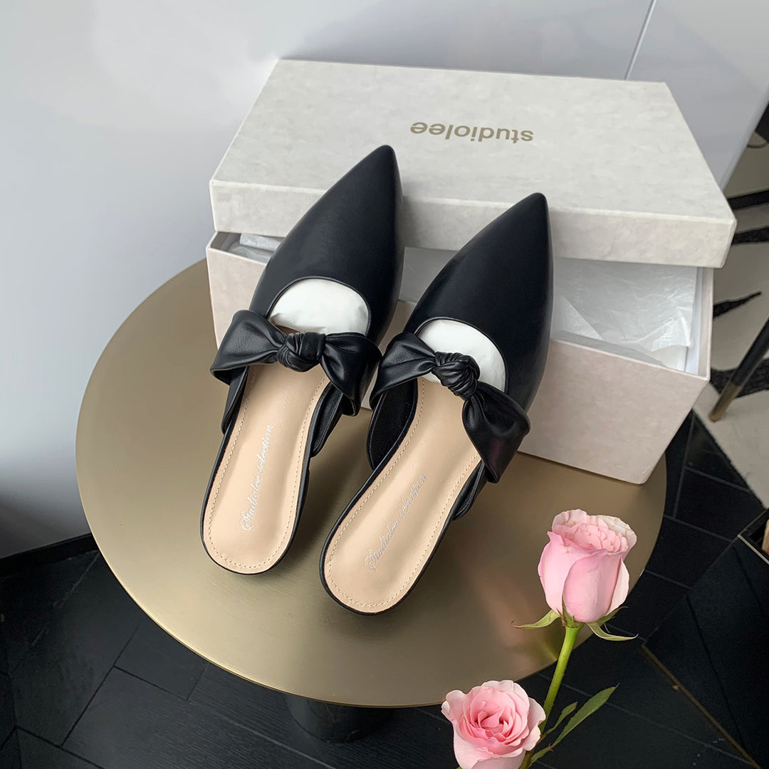 Damen Mules mit elegantem Knotendesign EB