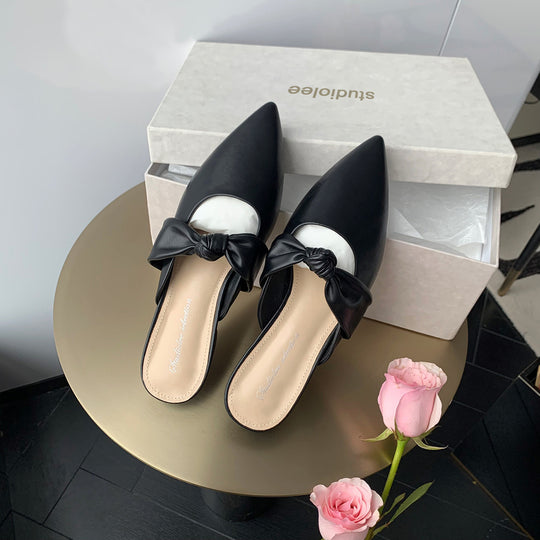 Damen Mules mit elegantem Knotendesign EB