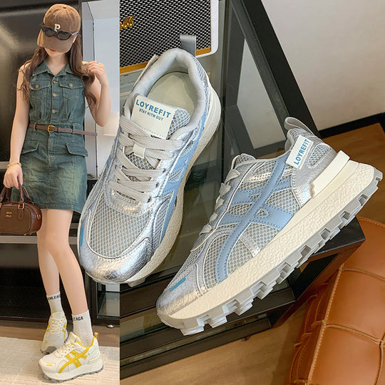 Damen Sportliche Lauf-Sneaker mit atmungsaktivem Mesh-Obermaterial und rutschfester Sohle EB