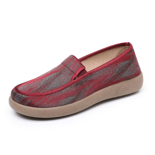 Damen Freizeit-Slipper mit anatomisch geformtem Fußbett und rutschfester Gummisohle EB
