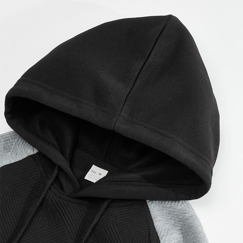 Herren sportlicher Kapuzenpullover mit strukturiertem Design EB