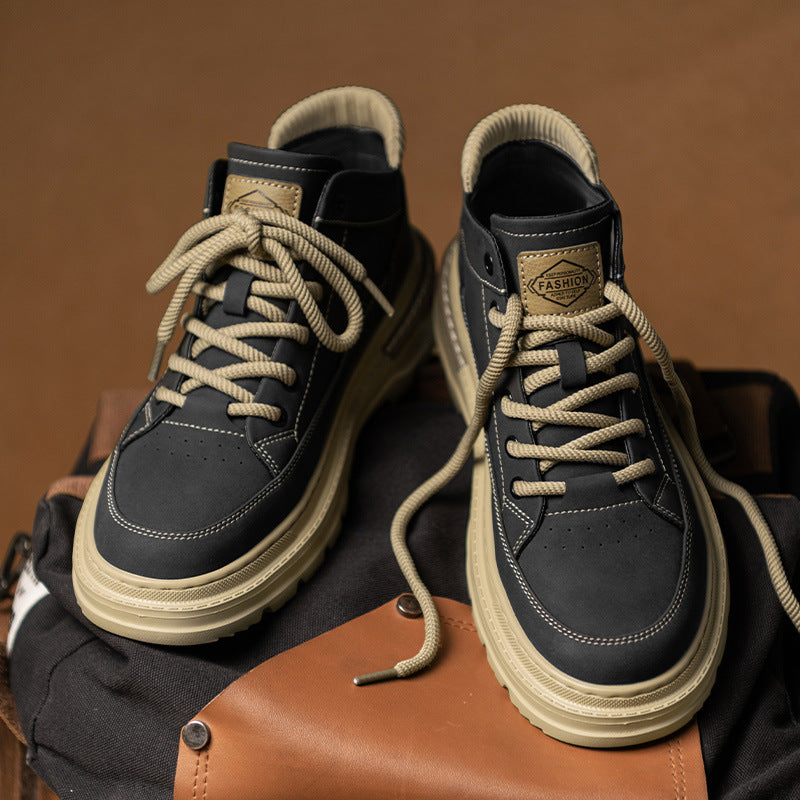 Damen Robuste High-Top Sneakers mit trendigem Design und atmungsaktiver Sohle EB