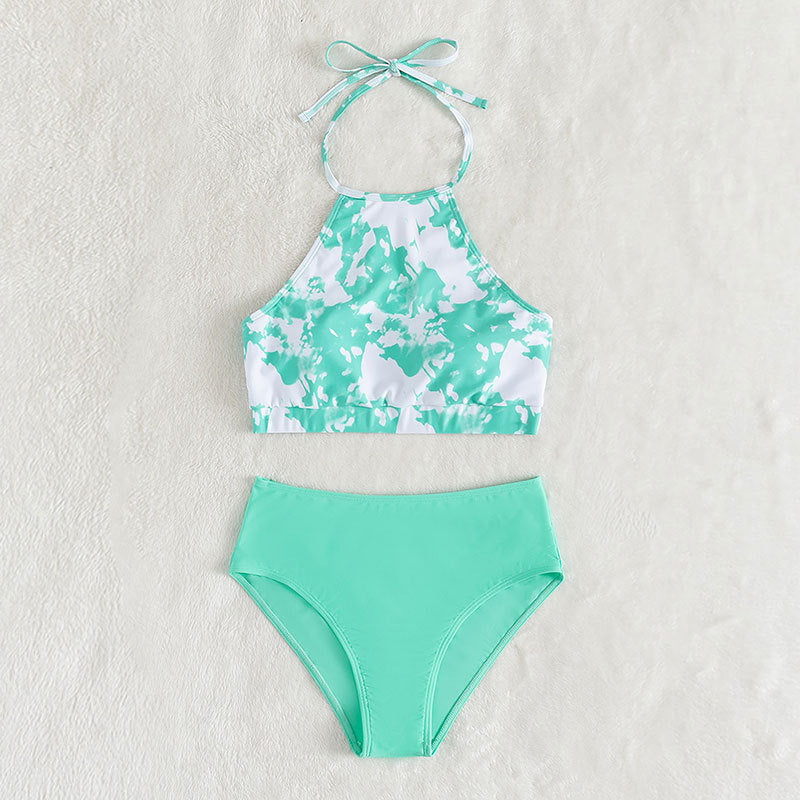 Damen Hochgeschnittenes Bikini-Set EB
