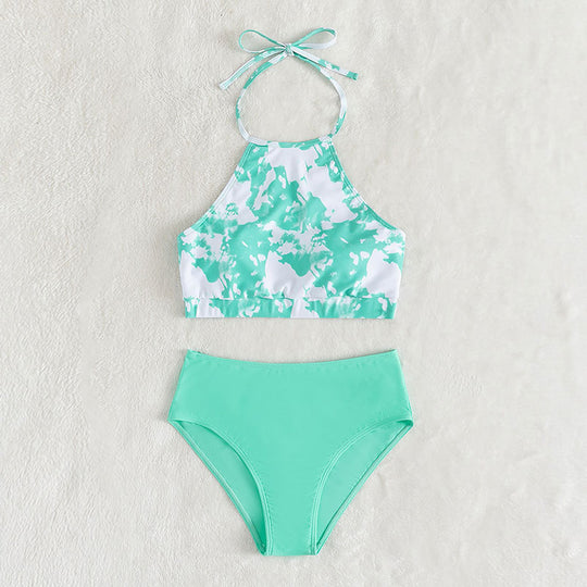 Damen Hochgeschnittenes Bikini-Set EB