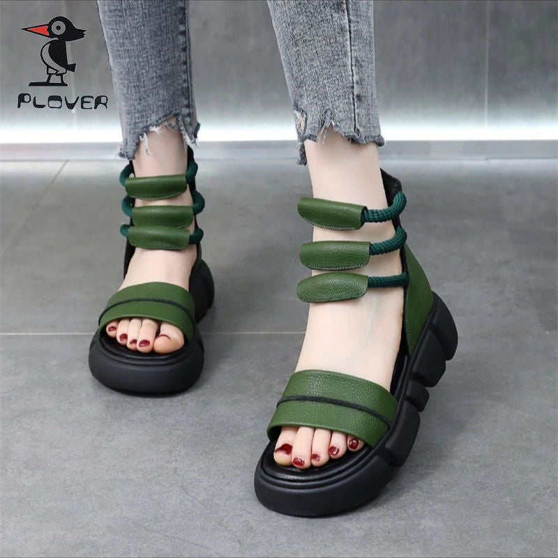 Damen Komfortable Sandalen mit innovativem Riemendesign EB